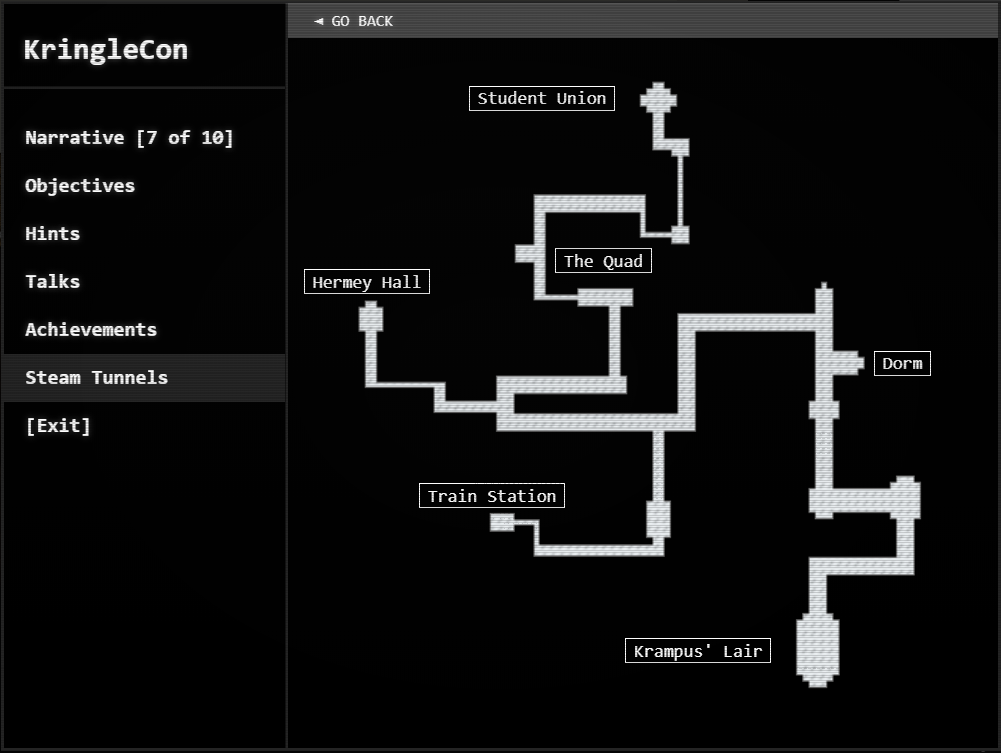 Steam Tunnel Map