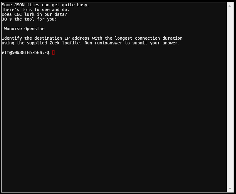 Zeek JSON Terminal